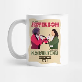 Jefferson VS Hamilton. Epic Rap Battles Mug